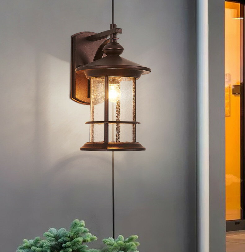 ブラケットライト 壁掛け照明 照明 屋外照明 壁掛けライト 玄関照明 アンティーク 防雨 照明 レトロ ポ..