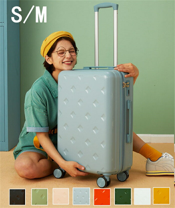 送料無料 キャリーケース Sサイズ マカロンカラー スーツケース 機内持ち込み 小型 大型 3サイズ 軽量スーツケース キャリーケース キャリーバッグ トランク もらって嬉しい プレゼント 旅 旅行 軽量Sサイズ Mサイズのサムネイル