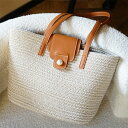 送料無料 トートバッグ 編みバッグ 大容量 レディース 手編みかご ショルダー トート ストローバッグ 草編みバッグ ビーチバッグ 軽量 手提げ 旅行 春夏 手...