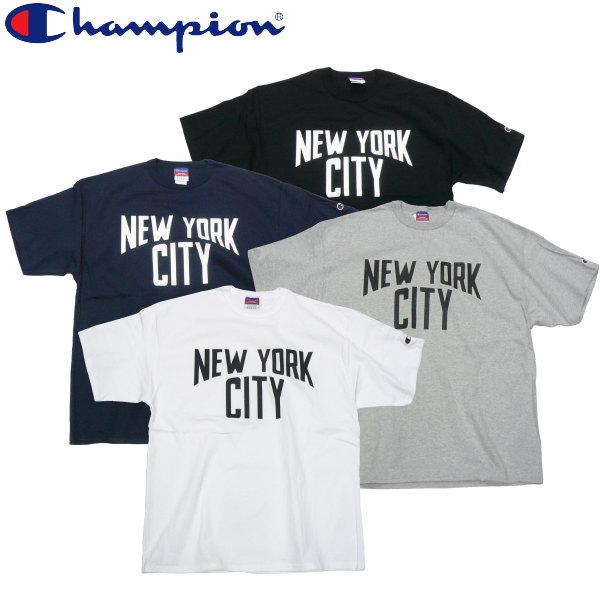 チャンピオン NEW YORK CITY Tee ニューヨークシティー NYC メンズ 7ozコットン ヘビーオンス ボディー NY ジョンレノン Beatles