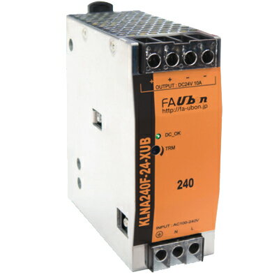 ユーボン　KLNA240F-24-XUB　DINレール取付専用電源　24V　240W 製造元：COSEL（コーセル）