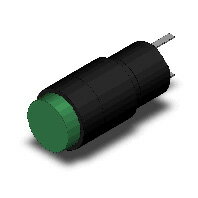 オムロン M2CT-90A1-24EG(緑)表示灯(丸胴形φ12)丸形 照光 LED 緑 DC24V はんだづけ端子 IP40