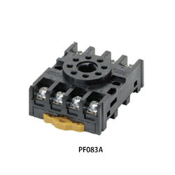 オムロン　PF083A 表面接続 丸形ソケット 8ピン用 M3.5ネジ端子 DINレール取付可