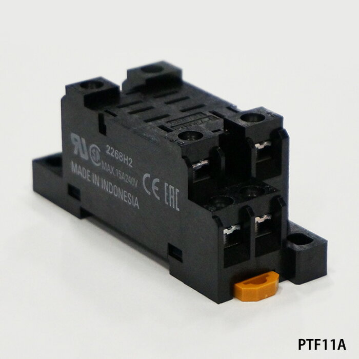 オムロン　PTF11A FOR LY 表面接続 角形ソケット 11ピン用 M3.5ネジ端子 DINレール取付可