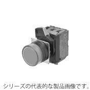 オムロン　A22NN-BGM-NRA-G002-NN（赤）　(φ22/25mm共用)平形　フルガード形押ボタンスイッチ　モーメンタリ　IP66　接点構成1b　ねじ締め端子 (M3.5)