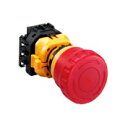 IDEC XW1E-LV412Q4MFR φ22押ボタンスイッチ ボタンサイズφ40 プッシュロックプルorターンリセット 接点構成1a2b