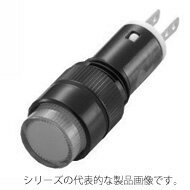 IDEC　AP1M122R（赤）　LED式小形表示灯　丸平形　AC/