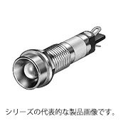 IDEC　UP7-2477G（緑）　φ7 UPシリーズ LED式小形表示灯 丸平形　LED照光　DC24V