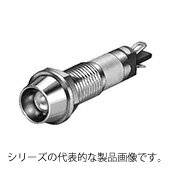 IDEC　UP7-2479R（赤）　φ7 UPシリーズ LED式小形表示灯 フード形　LED照光　DC24V