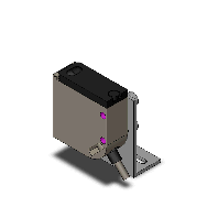 オムロン E3S-CL1 2M 距離設定形光電センサ(メタルケース) 距離設定形 検出距離5〜200mm 入光時ON/遮..