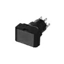 富士電機 AR16G0N-C1E3G φ16 照光押しボタンスイッチ ガード付長角平形 LED DC24V 接点構成1c(モメンタリ) 緑