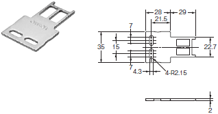 オムロン　D4SL-NK1 小形電磁ロック・セーフティドアスイッチ操作キー 水平取りつけ形