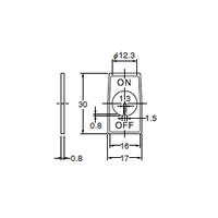 パナソニック　WD1901　ハイスナップスイッチ用　ON-OFF　表示板（アルミ）