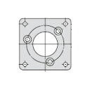 オムロン E69-FCA04 ロータリエンコーダ用 アクセサリ E6C3-C ロータリエンコダ用フランジ サーボマウント用取りつけ金具E69-2付属