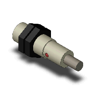 オムロン　E2F-X2E1 2M　樹脂ケースタイプ近接センサ シールド M12×1mm 直流3線式 検出距離2mm 動作モードNO NPN電圧電流出力 コード引き出しタイプ(2m)