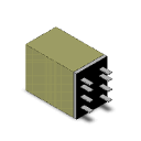 オムロン MY2ZN-D2 DC12 ミニパワーリレー MYリレー 2極ツイン接点 動作表示灯付き コイルサージ吸収用ダイオード形 8ピン プラグイン端子