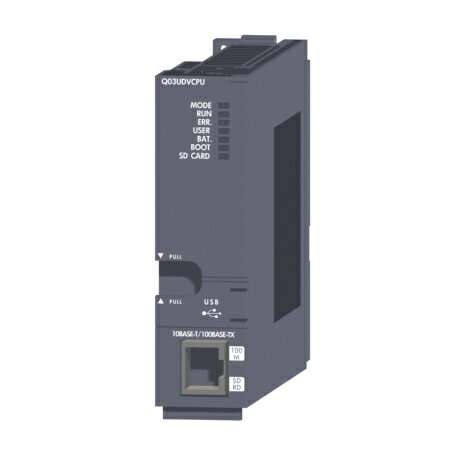 三菱電機 Q03UDVCPUMELSEC-Qシリーズ　シーケンサ（ユニバーサルモデル高速タイプ）入出力点数4096点