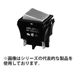 オムロン A8A-203-1 電源用ロッカースイッチ キャップ色緑 フランジ色黒 接点構成2a タブ端子 250