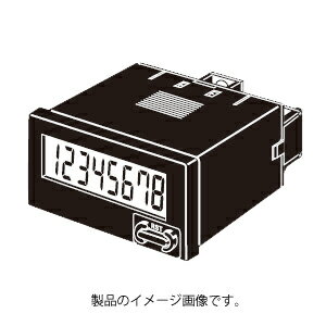 オムロン　H7ET-NV-B 小型タイムカウンタ 48×24mm 7桁〈0.0h～999999.9h/0.0h～3999d23.9h〉 電圧入力DC4.5～30V 加算 停電記憶 リセットキー ブラック ねじ締め端子