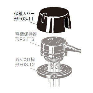 オムロン F03-11 （保護カバー） 電極保持器形PS-□Sおよび形BF-3 BF-5用 フロートなしスイッチ関連
