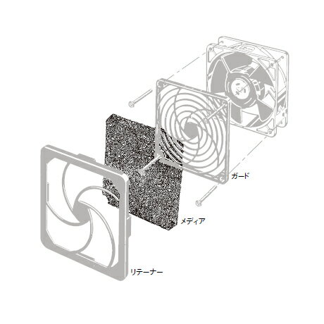 オムロン　R87F-FL120-M120 R87F-FL フィルタ用メディア　サイズ：□120