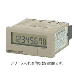 オムロン　H7EC-N-300 小型トータルカウンタ 48×24mm 8桁 無電圧入力 加算 30Hz/1kHz(切替) 停電記憶 リセットキー無し ライトグレー ねじ締め端子