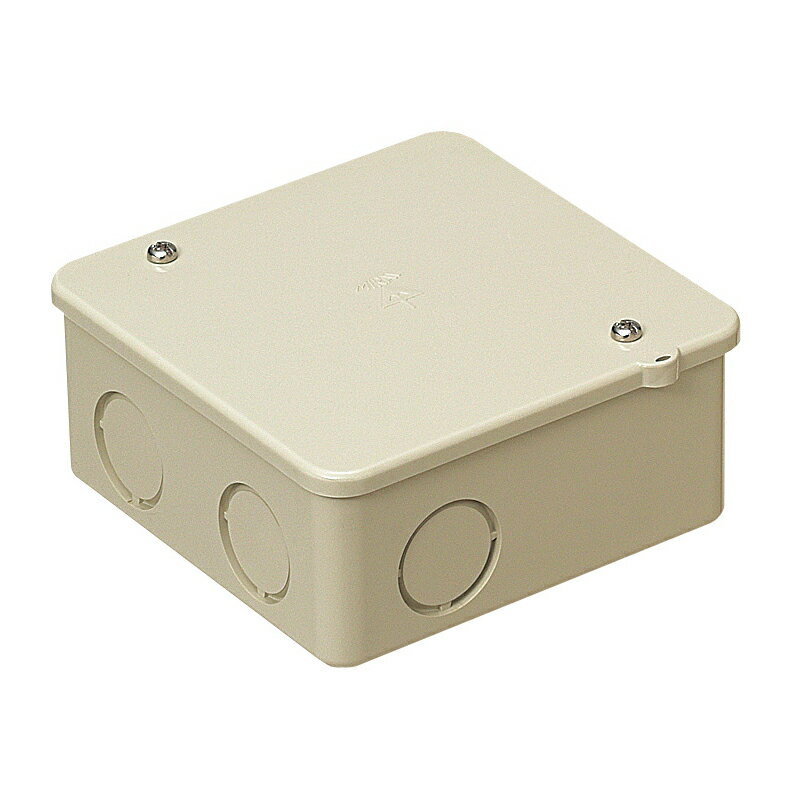 未来工業　PVK-ANJ ベージュビニル電線管付属品 PVKボックス 浅形 ノック付き