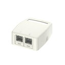 パンドウイット JOQ2H600 CAT6 ローゼットボックスキット シャッター付き 2個口