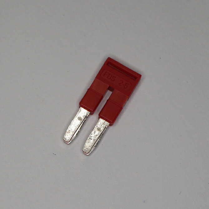 フエニックス コンタクト FBS 2-5 差込みブリッジ ピッチ:5.2mm 長さ:22.7mm 幅:9mm 極数:2 色:赤 PHOENIX CONTACT