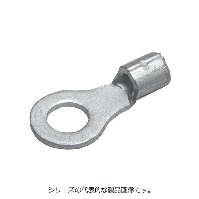 ニチフ　R 2-8(100PCS)　銅線用　裸圧着端子　（R形）丸形