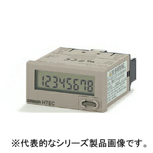 オムロン　H7EC-NV-300 小型トータルカウンタ 48×24mm 8桁 電圧入力DC4.5～30V 加算 30Hz/1kHz(切替) 停電記憶 リセットキー無し ライトグレー ねじ締め端子