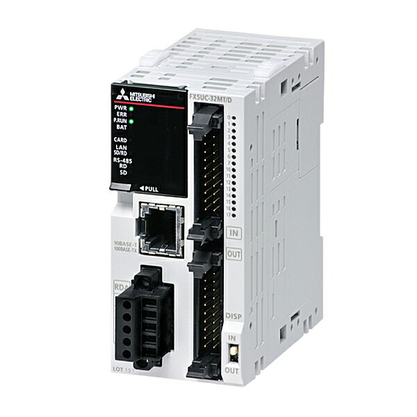 三菱電機 FX5UC-32MT/D MELSEC-Fシーケンサ FX5UC CPUユニット DC24V電源 入力16点(DC24V シンク)出力16点(トランジスタ シンク) Ethernet1ch RS-485:1ch