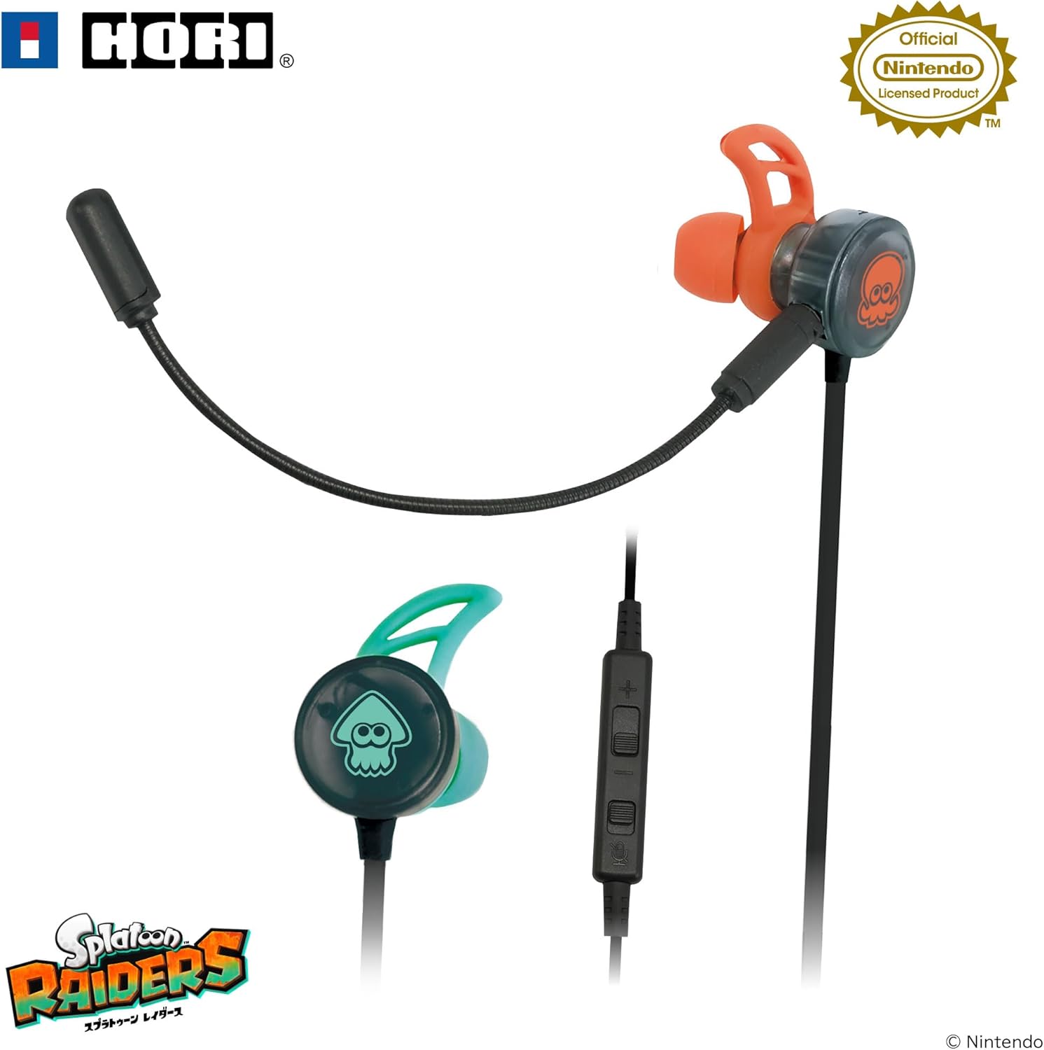 スプラトゥーン レイダース ホリ ゲーミングヘッドセット インイヤー for Nintendo Switch™ 2