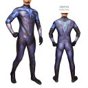 Zentai ブルー ファスナー付き 全身タイツ 青 ボディースーツ アメコミ アニメ ゲーム コスプレ ヒーロー 全タイ 大人用 仮装 コスチューム マッチョ 衣装 cosplay ハロウィン GT-LINE Favolic