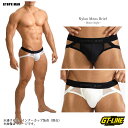 Oバック メッシュ 透ける ケツワレ ジョックストラップ ブリーフ メンズビキニ ナイロン シアー 薄手 軽量 メンズ 男性 下着 ローライズ ジョックブリーフ もっこり マッチョ プリケツ GT-LINE gt-gtopx-0015|詳細画像