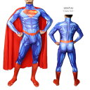 スーパーマン Zentai スーパーマン ヒーロー アメコミ ゼンタイ ファスナー付き ヒーロー 全身タイツ ボディースーツ Superman コスプレ 大人用 仮装 コスチューム 衣装 cosplay ハロウィン GT-LINE Favolic