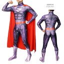 スーパーマン Zentai Gray スーパーマン ヒーロー アメコミ ゼンタイ ファスナー付き ヒーロー 全身タイツ ボディースーツ Superman コスプレ 大人用 仮装 コスチューム 衣装 cosplay ハロウィン GT-LINE Favolic