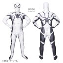 スパイダーマン 11 分離式 ゼンタイ フェイスマスク Zentai ヒーロー アメコミ 股間ファスナー付 コスプレ 全身タイツ ホワイト 大人用 仮装 コスチューム 衣装 cosplay ハロウィン GT-LINE