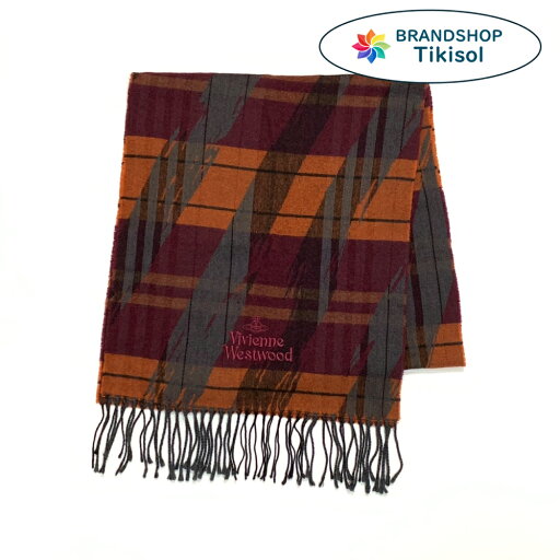 Vivienne Westwood ヴィヴィアンウエストウッド マフラー レディース ボルドー テラコッタ【中古】 Vivienne Westwood ヴィヴィアンウエストウッド マフラー レディース ボルドー テラコッタ【中古】