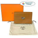【極美品】HERMES エルメス フォルチュニオ クラッチバッグ セカンドバッグ ブラウン シルバー金具 A刻印【中古】