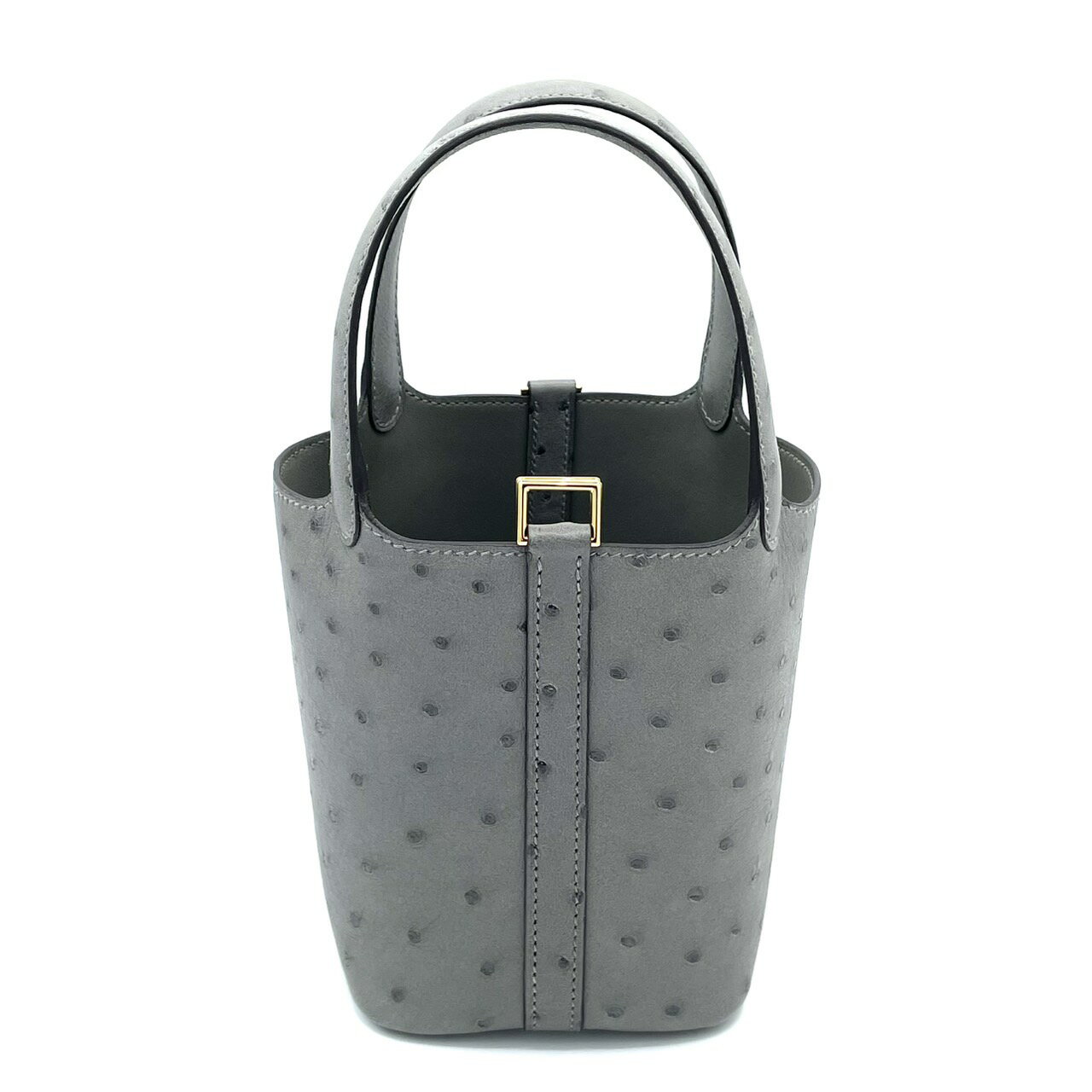 【未使用品】【中古S】HERMES エルメス ピコタンロック14 ミクロ(マイクロ) グリメイヤー オーストリッチ ゴールド金具 K刻印 2025年製 保存箱・袋・ 鍵・カデナ ブランドバッグ レディースのサムネイル