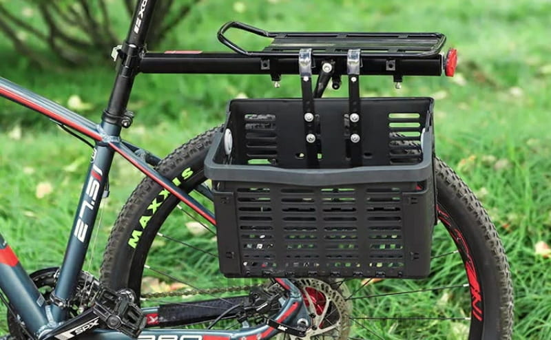送料無料 自転車用カゴ 前カゴ 買い物かご バスケット フロント リア 収納 折り畳...