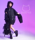 【最短即日出荷】ユニセックス 男女兼用 ビッグシルエット*Favoriteオリジナル*真田なぎさんコラボグッズ BIGくろねこパーカー