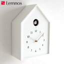 掛け時計 鳩時計 レムノス LEMNOS バードハウスクロック Birdhouse Clock ホワイト カッコー時計 木製 壁掛け時計 置き時計 NY16-12WH