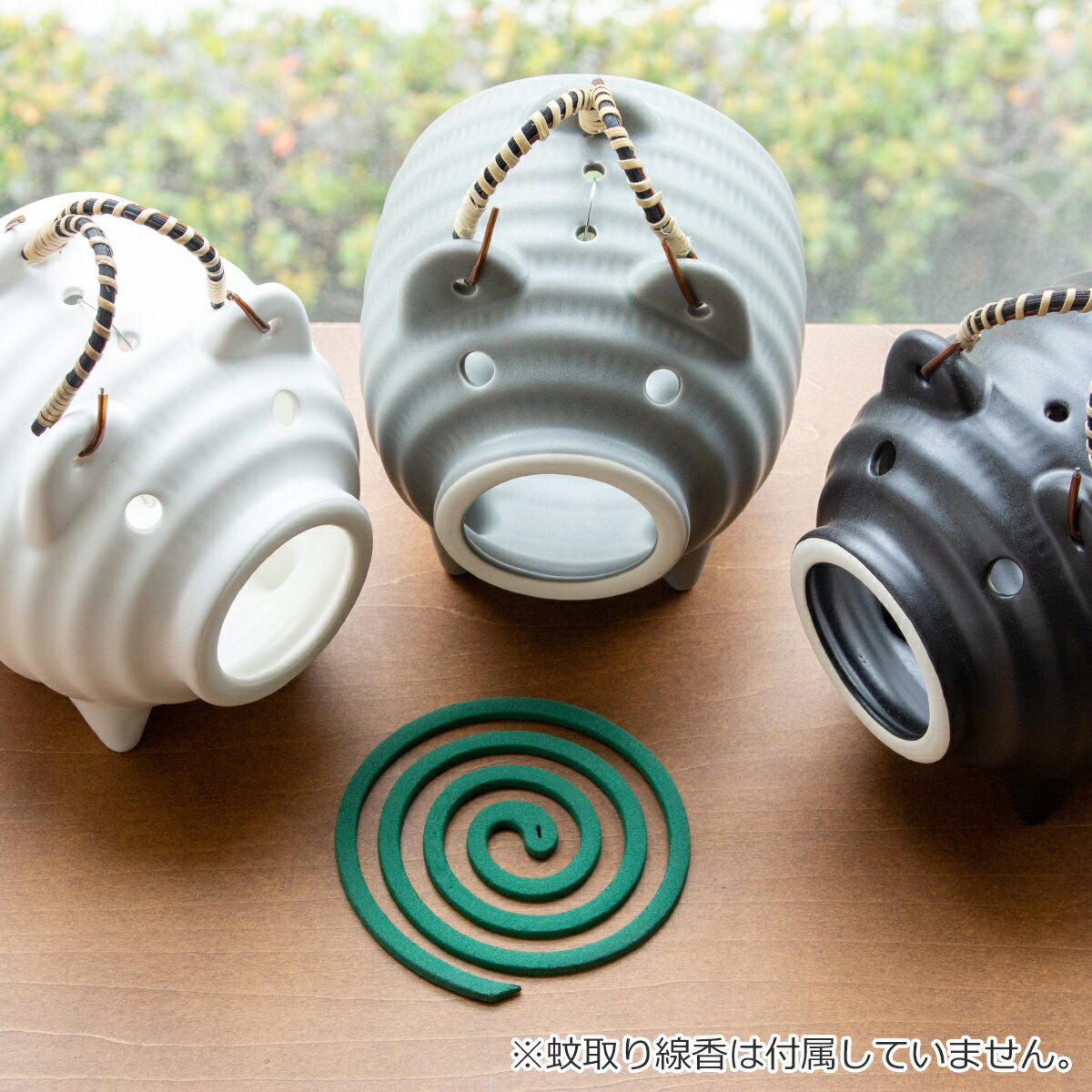 かもしか道具店 蚊遣りブタ 萬古焼 蚊やりブタ おしゃれ かわいい 豚の蚊取り線香...