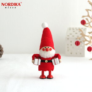 ノルディカニッセ 欲張りサンタ フェルトシリーズ 赤 NORDIKA nisse クリスマス 雑貨 木製 人形 北欧 NRD120074