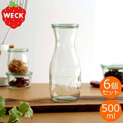 WECK ˥ 塼㡼 500ml 6ĥå JUICE JAR 饹˥ å ¸ƴ ¸ WE-764