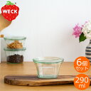 WECK キャニスター クアドロ 290ml 6個セット QUADRO ガラスキャニスター ウェック 保存容器 保存瓶 WE-768