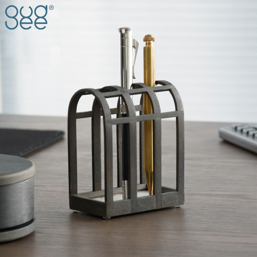 [11/15-16 限定SALE] [正規代理店] Gudee グディ ペンスタンド 木製 ペン立て おしゃれ 収納 オフィス デスク 書斎 ビジネス 卓上収納 ペンホルダー 文房具 文具 高級感 シンプル ナチュラル ブラウン 竹 ORSON Pen holder GudeeLife