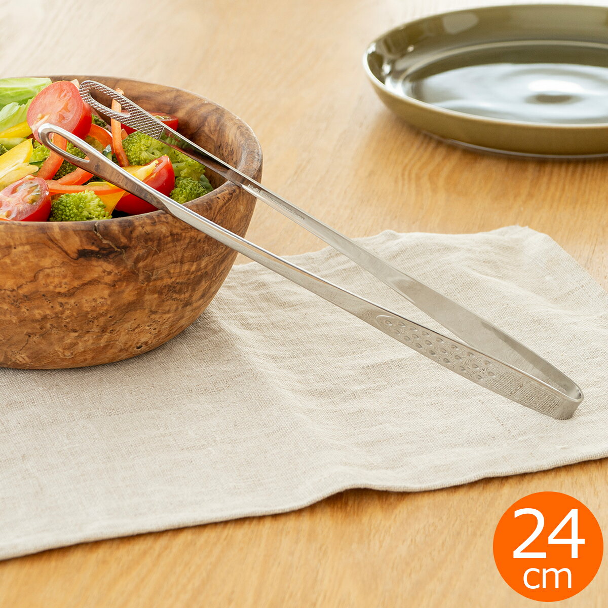 Rakuten - 焼肉トング 中 仙武堂 24 cm 菜箸トング 揚げ物 とりわけ用 18-8ステンレス 日本製